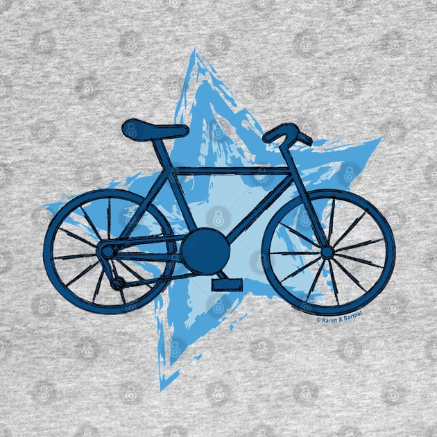 Blue Bike Star by Barthol Graphics